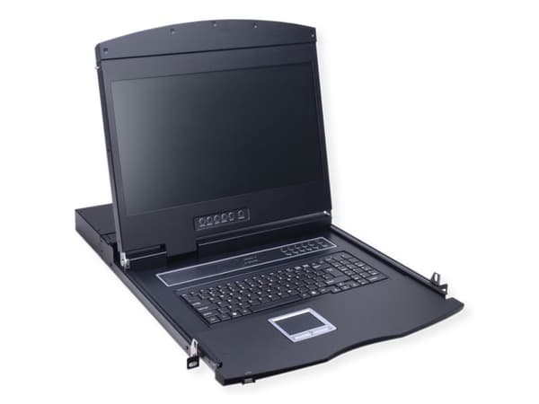 VALUE 19" KVM-konsoll, 48 cm (19") TFT (16:9), VGA, USB, tastaturoppsett F (26.99.0133)