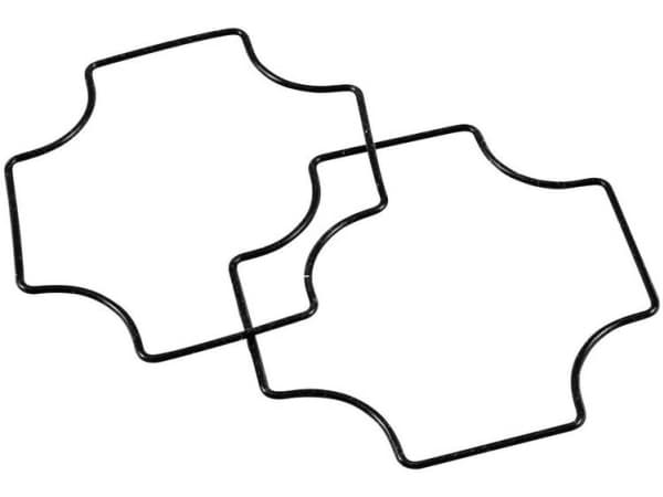 Hammond Electronics 1557BGASKET Tætning Silikone Sort 1 stk