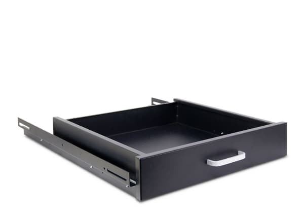 Inter-Tech SWSD-550/800 - Racklåda - RAL 9005, svart - 2U - 19"