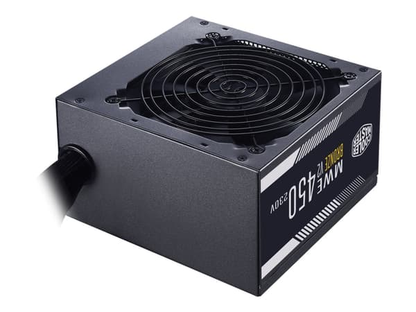 Cooler Master MWE Bronze V2 450 - Strømforsyning (intern) - ATX12V 2.52/ EPS12V - 80 PLUS Bronze - AC 200-240 V - 450 watt - aktiv PFC - Europa