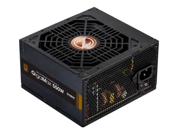 ZALMAN GigaMax ZM550-GVII - Strømforsyning (intern) - ATX12V 2.31 - 80 PLUS Bronze - AC 200-240 V - 550 watt - aktiv PFC Sort