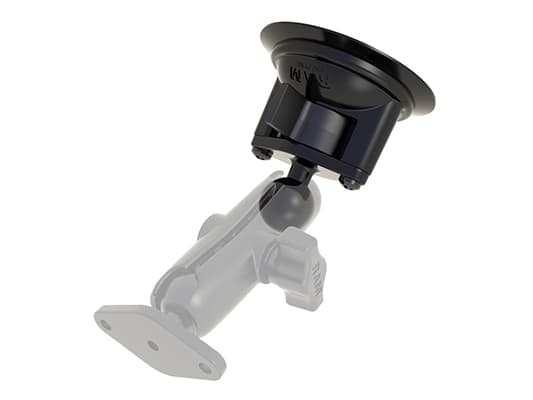 RAM 3.3"DIA.SUCT CUP W 1" BALL wist-Lock Suction Cup Base