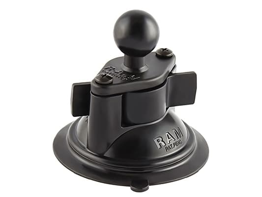 RAM 3.3"DIA.SUCT CUP W 1" BALL wist-Lock Suction Cup Base