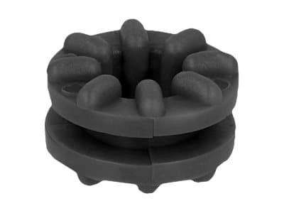 DeLOCK 60191, Purjerengas, Kestomuovinen elastomeeri, Musta, 10 kpl, 9,6 mm