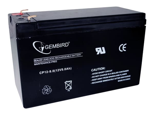 Gembird BAT-12V9AH - UPS-batteri - 1 x batteri - blysyre - 9 Ah
