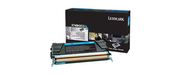 Lexmark - Høy ytelse - cyan - original - tonerpatron LCCP - for Lexmark X748de, X748de LDS, X748de Statoil, X748dte
