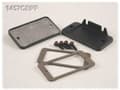 Miniatyrbilde 1 av 3: Hammond Electronics 1457CEP Endeplade uden flange (L x B x H) 5 x 59 x 31 mm Aluminium Sort 2 stk