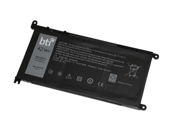 BTI WDX0R-BTI - Batteri til bærbar PC (tilsvarer: Dell WDX0R, Dell Y3F7Y) - litiumpolymer - 3-cellers - 3684 mAh - 42 Wh - for Dell Inspiron 13 53XX,