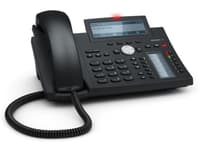 snom D345 - VoIP-telefon - 3-riktad samtalsförmåg - SIP - 12 linjer - svartblå