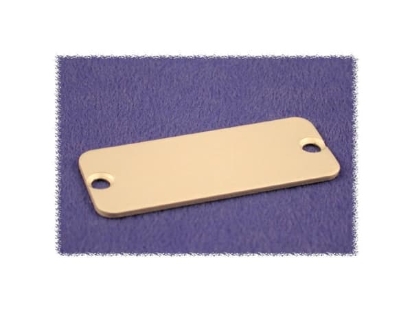 Hammond Electronics 1455QAL-10 Päätylevy (L x S x K) 1,5 x 120,5 x 51,5 mm Alumiini Luonnollinen 10 kpl