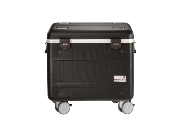 Parat Case C10, multimediekurv, svart, akrylonitrilbutadienstyren, aluminium, skum, bærbar datamaskin, 39,6 cm (15,6"), 4 hjul