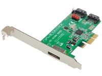 Dawicontrol DC 610e RAID - Tallennusohjain (RAID) - 2-kanavainen - SATA 6Gb/s - matala profiili - RAID 0, 1, JBOD - PCIe 2.0 x1