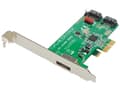 Pikkukuva 4 / 5: Dawicontrol DC 610e RAID - Tallennusohjain (RAID) - 2-kanavainen - SATA 6Gb/s - matala profiili - RAID 0, 1, JBOD - PCIe 2.0 x1