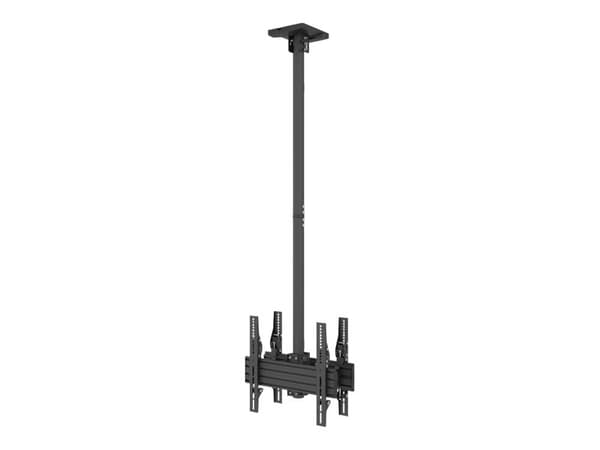 Multibrackets PRO Series M Ceiling Mount Pro MBC1UX2 - Konsol - dubbel sida - för 2 LCD-bildskärmar - plast, aluminium, stål - svart - skärmstorlek: Svart