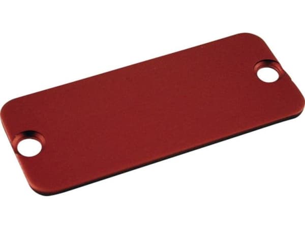 Hammond Electronics 1455LALRD-10 Endeplade (L x B) 103 mm x 30.5 mm Aluminium Rød 10 stk