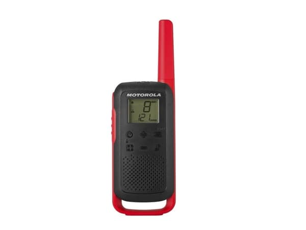 Motorola Talkabout T62 - Bærbar - toveis radio - PMR - 446 MHz - 16-kanalers - svart, rød (en pakke 2)