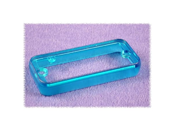 Hammond Electronics 1455NBTBU Rammer (L x B x H) 8 x 103 x 53 mm ABS Blå (transparent) 2 stk