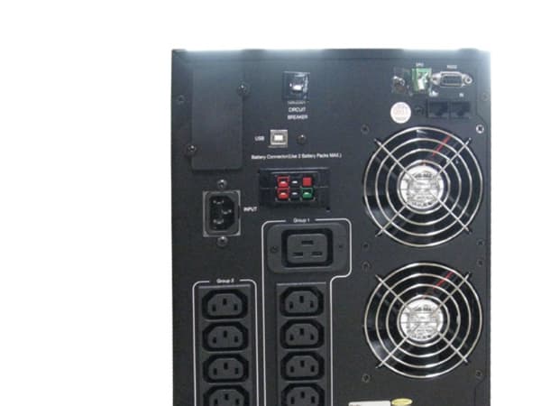 ROLINE ProSecure III 2000 - Online UPS, 95 %, lajittelu, LCD, 0 - 40 °C, 31 g, 358 x 225 x 420 mm musta