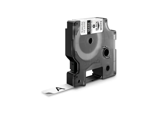 DYMO RhinoPRO - Nylon - vit - Roll (1.2 cm x 3.5 m) 1 kassett(er) flexibel tape - för DYMO ILP219; LabelMANAGER 150, 450; LabelPOINT 250; Rhino 6000;