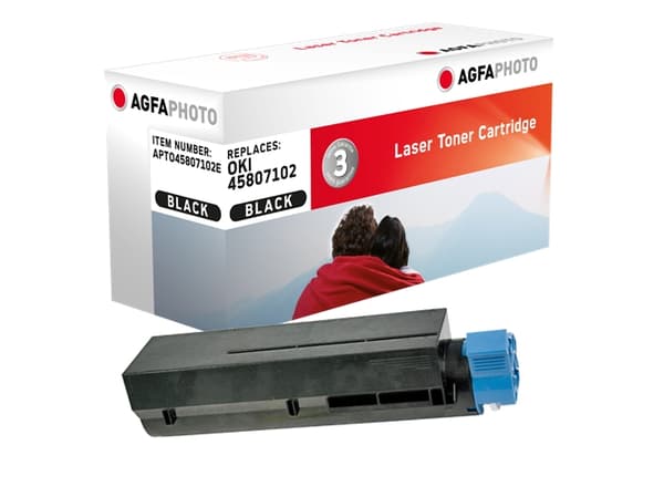 AgfaPhoto - Sort - kompatibel - Genprodusent - tonerpatron (alternativ til: OKI 45807102) - for OKI MB492dn, 562dnw