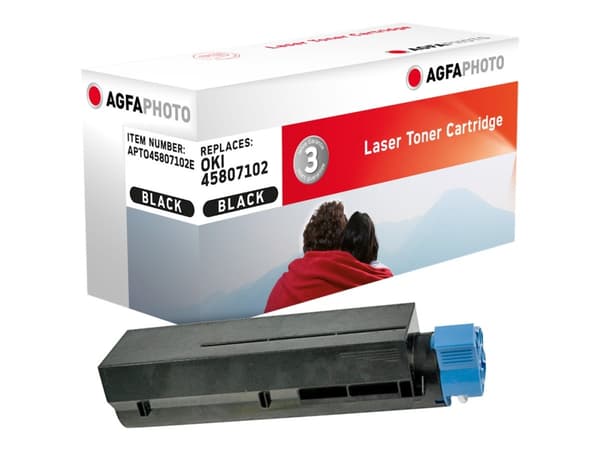 AgfaPhoto - Sort - kompatibel - Genprodusent - tonerpatron (alternativ til: OKI 45807102) - for OKI MB492dn, 562dnw