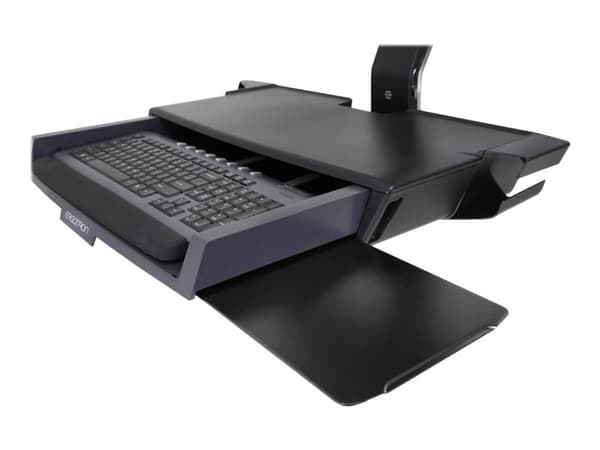 Ergotron StyleView Sit-Stand Combo System with Worksurface, 14,5 kg, 61 cm (24"), 75 x 75 mm, 100 x 100 mm, Alumiini