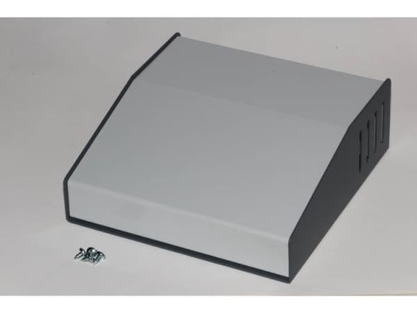 Hammond Electronics 515-0920 Pult-kabinet (L x B x H) 157 x 154 x 58 mm Stål Grå 1 stk