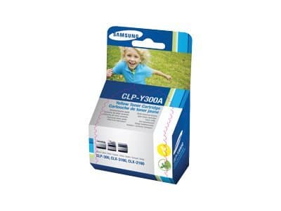 Samsung CLP-Y300A - Gul - original - tonerpatron - for CLP-300, 300N; CLX-2160, 2160N, 3160FN, 3160N