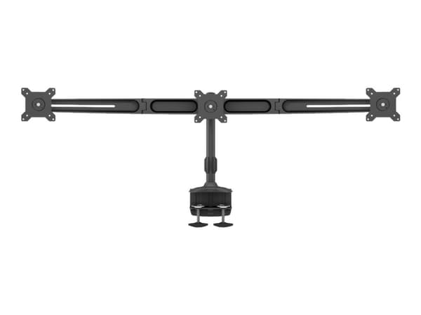 Multibrackets M VESA Desktopmount Triple Desk Clamp 15"-24" - Monteringssats - för 3 LCD-bildskärmar - aluminium, stål - svart - skärmstorlek: 15"-24