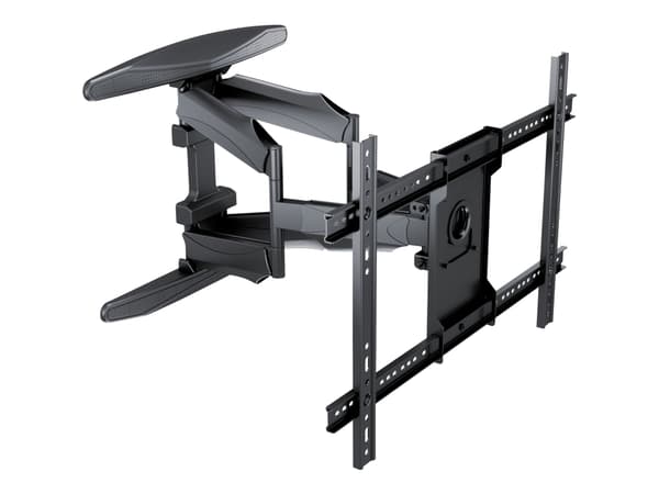 Multibrackets M VESA Flexarm XL Full Motion Dual - Brakett - helbevegelses justerbar arm - for LCD-skjerm - svart - skjermstørrelse: 40"-85" - veggmo