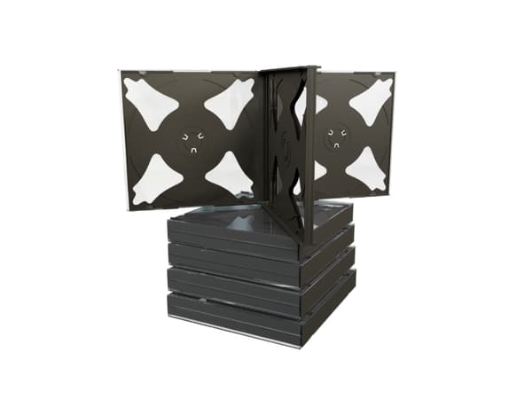 MediaRange BOX34-6, Smykkeskrin, 6 disker, Sort, Plast, 120 mm, RoHS