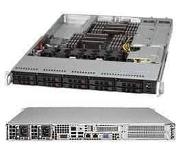 Supermicro SC116 AC2-R706WB2 - Kan monteras i rack 1U - förbättrad utökad ATX - SATA/SAS/PCI Express - hot-swap 750 Watt - svart - USB