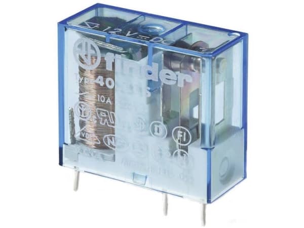 12VDC 10A-250VAC RELÆ 1 VEKSLER