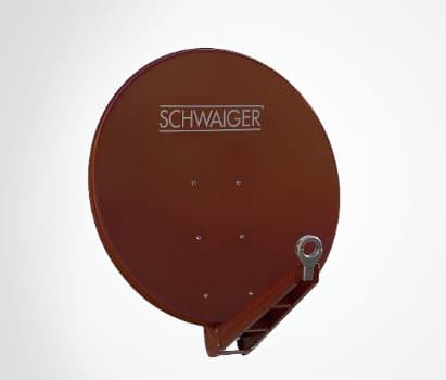 Schwaiger SPI085PR011, 10,7 - 12,75 GHz, Offset, 0 - 80°, 21,1°, 2,1°, Rød