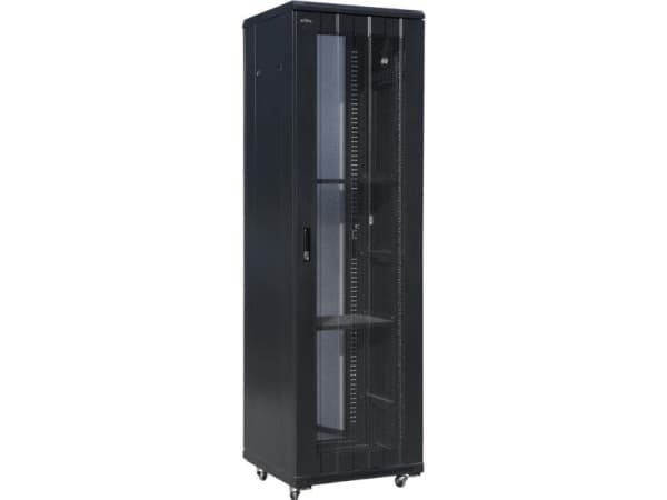 Alantec 5901738557246, Frittstående hylle, 42U, 300 kg, Sort