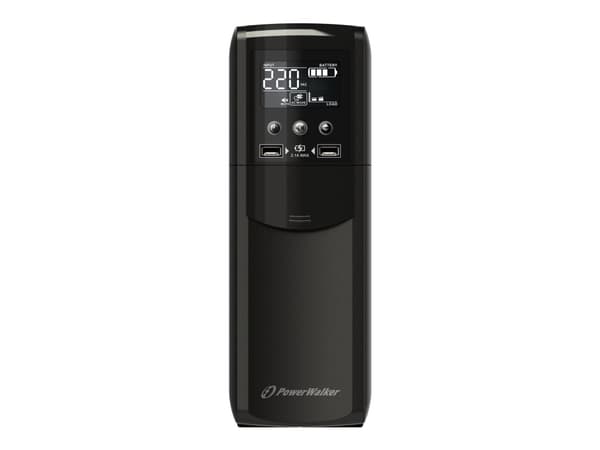 PowerWalker VI 1200 CSW IEC - UPS - AC 230 V - 720 Watt - 1200 VA - 7 At - USB - utgangskontakter: 8