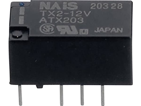 Panasonic TXS212 Print relä 12 V/DC 1 A 2 x omkopplare 1 st