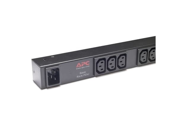 APC Basic Rack PDU Zero U - Grenuttag (kan monteras i rack) - AC 120/208/230 V - ingång: IEC 60320 C20 - utgångskontakter: 15 - 0U - 2.5 m sladd - sv
