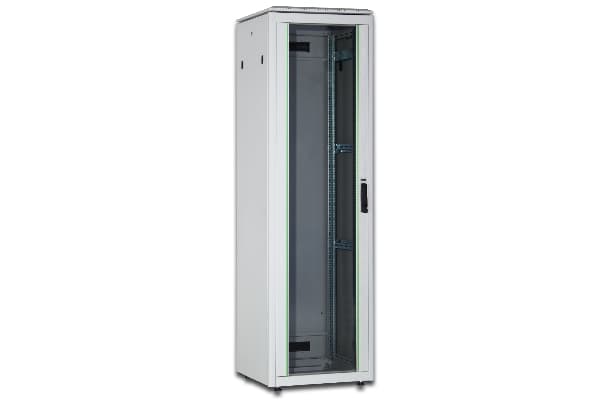 DIGITUS RM-verkkokaappi 32U 1609x600x800mm, lasiovi, harmaa