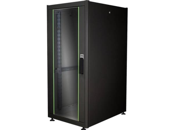 DIGITUS Professional Dynamic Basic Series DN-19 26U-6/8-DB - Skap - Nettverksskap - Sort, RAL 9005 - 26U - 48,3 cm (19") (DN-19 26U-6/8-DB)