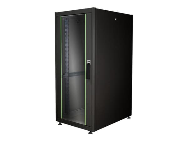 DIGITUS Professional Dynamic Basic Series DN-19 26U-6/8-DB - Rack skåp - svart, RAL 9005 - 26U - 19"