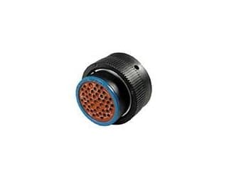 TE Connectivity HDP26-24-47SE, HDP26, Sort, Hunkjønn, Rett, 38,6 mm, 49,5 mm