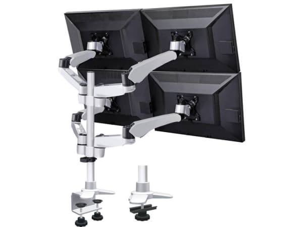 SpeaKa Professional SP-3957076, Klemmer, 45 kg, 25,4 cm (10"), 68,6 cm (27"), 100 x 100 mm, Sort, Sølv