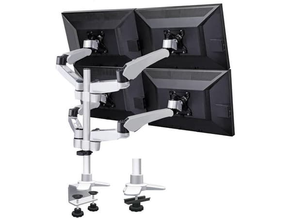 SpeaKa Professional SP-3957076, Klemmer, 45 kg, 25,4 cm (10"), 68,6 cm (27"), 100 x 100 mm, Sort, Sølv
