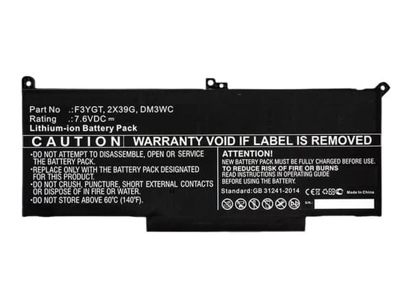 CoreParts - Batteri för bärbar dator - litiumjon - 4-cells - 5800 mAh - 44 Wh - svart - för Dell Latitude 7280, 7290, 7390, 7480