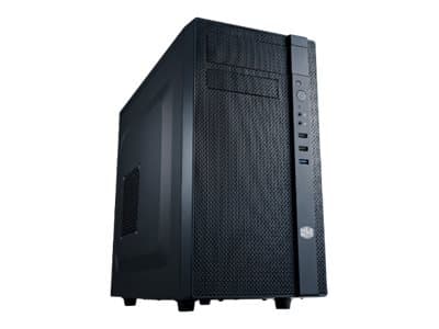 Cooler Master N200 - Tower - mini ITX / micro ATX - ingen strømforsyning (ATX / PS/2) - midnatts sort - USB/lyd