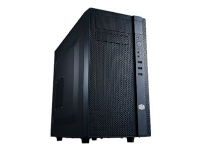 Cooler Master N200 - Tower - mini ITX / micro ATX - ingen strømforsyning (ATX / PS/2) - midnatts sort - USB/lyd