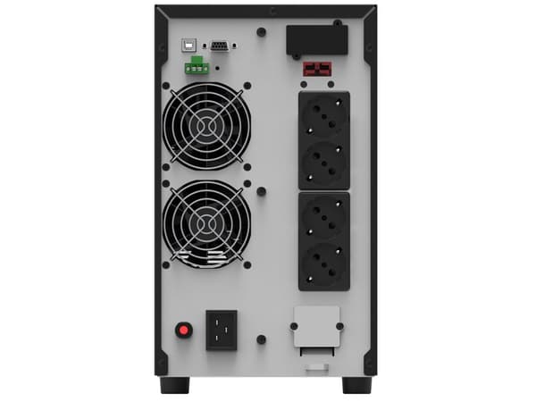 PowerWalker VFI 3000 AT - UPS - AC 80 - 300 V - 2700 watt - 3000 VA - 9 Ah - RS-232, USB - utgangskontakter: 5
