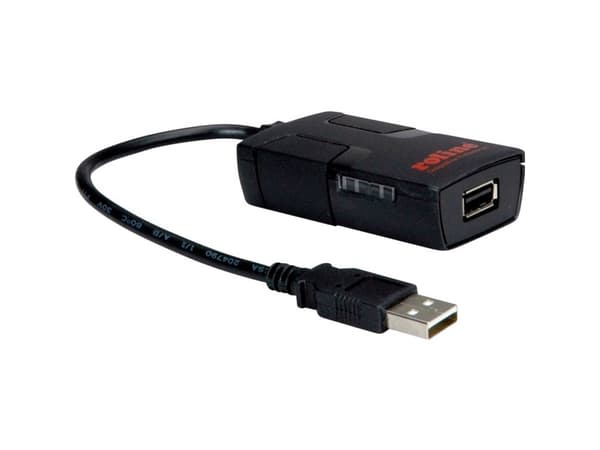 ROLINE 12.02.1091, USB A-tyyppi, USB 2.0, Musta, 0,012 Gbit/s, 20 mm, 39 mm