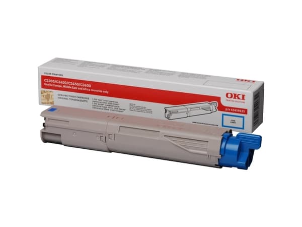 OKI - Cyan - original - tonerpatron - for C3300n, 3400n, 3450n, 3600n